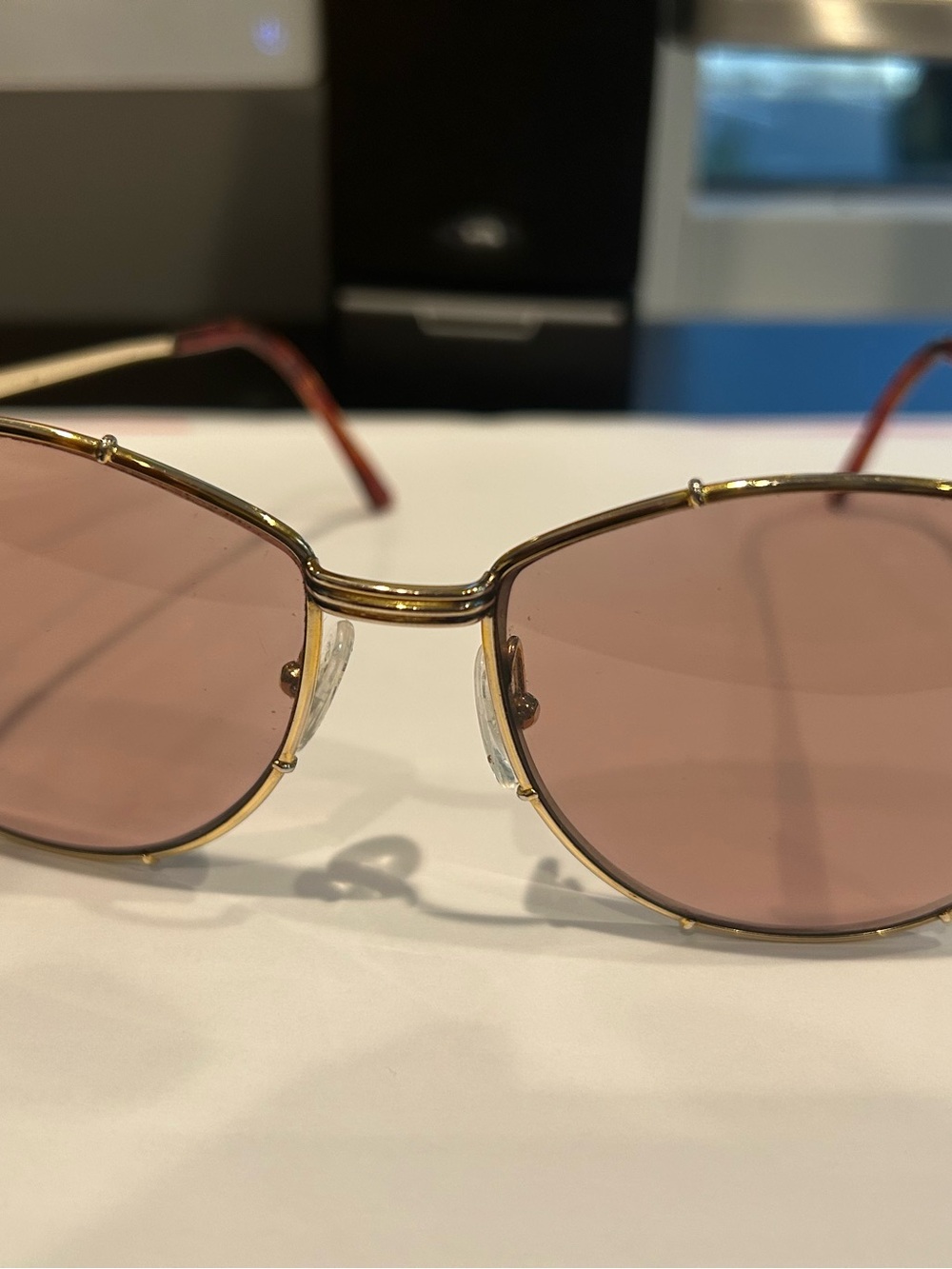 Christain Dior Gold Frames